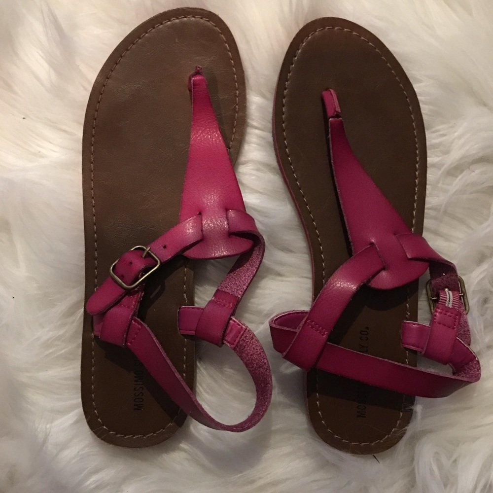 Fushia sandals